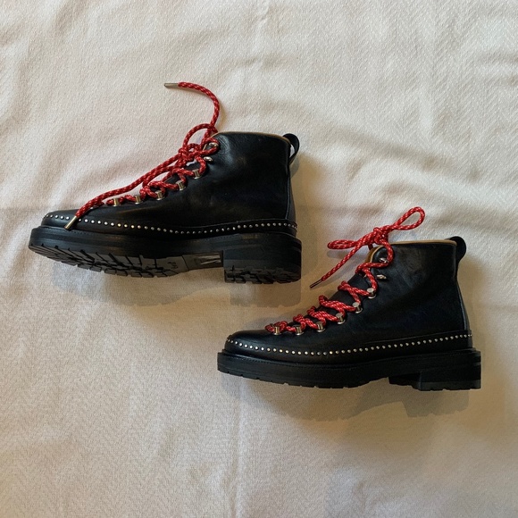 Rag and Bone Compass Leather Studded Boots, Size 37, Black - Picture 7 of 15